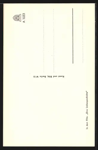 AK Schauspieler Reinhold Schünzel in dem Film Eine Liebesgeschichte