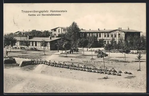 AK Hammerstein, Truppenübungsplatz, Kantine und Mannschaftsbaracke