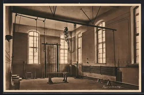 AK Carlowitz b. Breslau, Pensionat der Ursulinen, Turnhalle