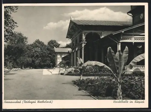 AK Hermannsbad, Wandelhalle im Kurpark