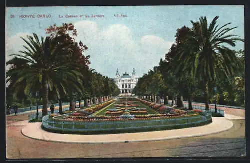 AK Monte Carlo, Le Casino et les Jardins