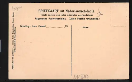 AK Garoet /Java, Flussansicht