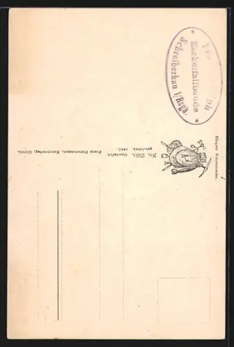 AK Schreiberhau /Riesengebirge, Zackelschlucht mit Blick zur katholischen Kirche