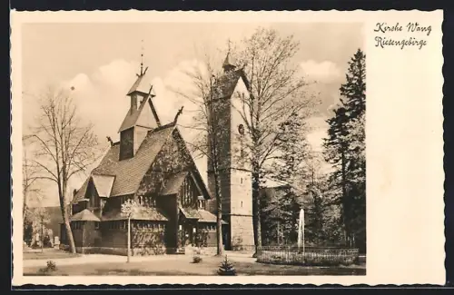 AK Brückenberg /Riesengebirge, Kirche Wang