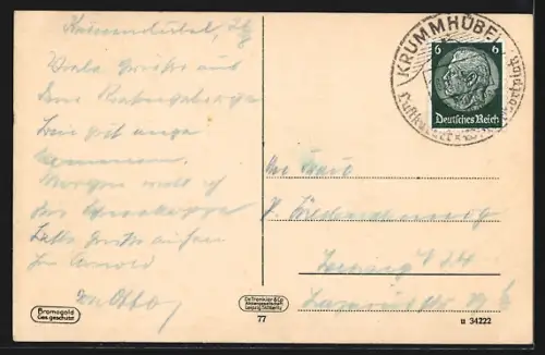 AK Krummhübel /Riesengebirge, Ortsansicht vom Heidelberg gesehen