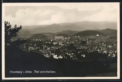 AK Hirschberg i. Schles., Totalansicht vom Helikon