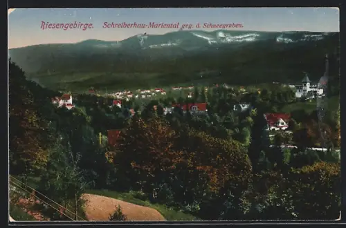 AK Schreiberhau-Mariental, Blick gegen die Schneegruben