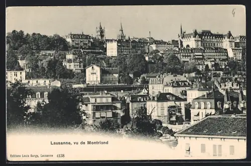 AK Lausanne, Panorama vu de Montriond