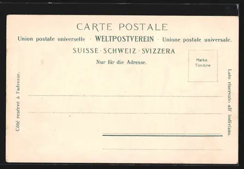 AK Genève, Théatre et Monument Dufour, um 1900