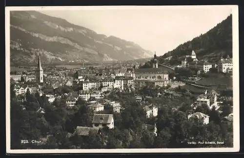 AK Chur, Gesamtansicht mit der Kirche