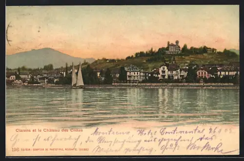 AK Clarens, Panorama et le Château des Crêtes