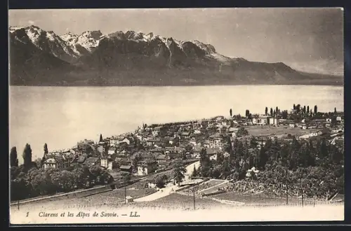 AK Clarens, Panorama et les Alpes de Savoie
