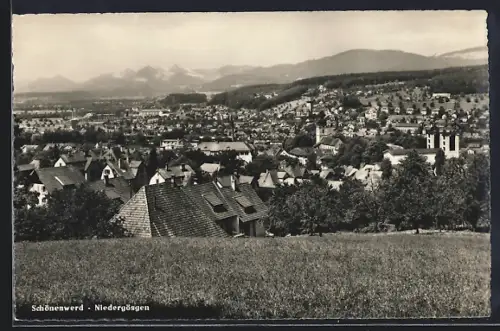 AK Schönenwerd-Niedergösgen, Teilansicht mit Bergen