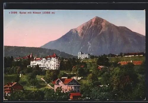AK Spiez, Panorama mit Niesen