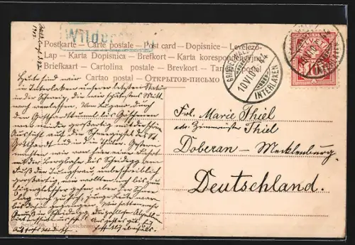 AK Goeschenen, Teilansicht mit Bergen