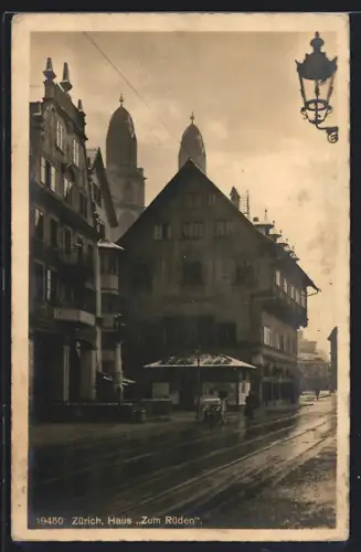 AK Zürich, Hotel Haus Zum Rüden