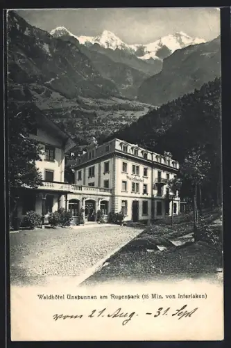AK Interlaken, Das Waldhotel Unspannen am Rugenpark