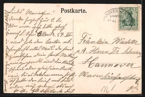 AK Ilanz, Uferpartie mit Strasse