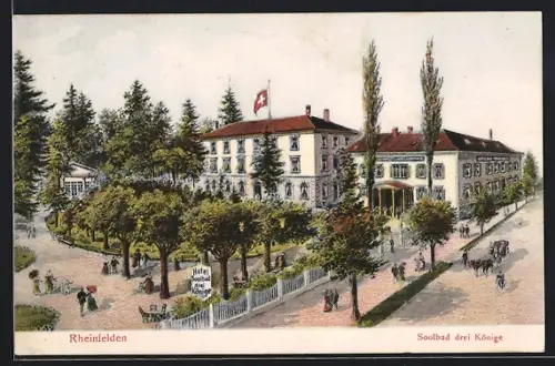 Künstler-AK Rheinfelden, Soolbad drei Könige