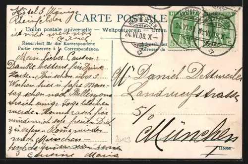 Künstler-AK Rheinfelden, Soolbad drei Könige