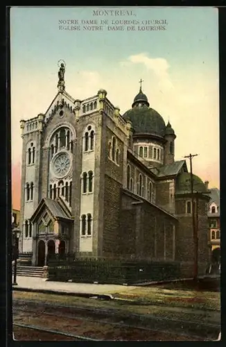 AK Montreal, Notre Dame de Lourdes Church, Eglise Notre Dame de Lourdes