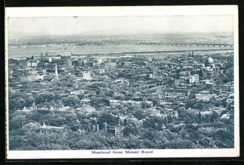 AK Montreal, General view of the city seen from Mount Royal