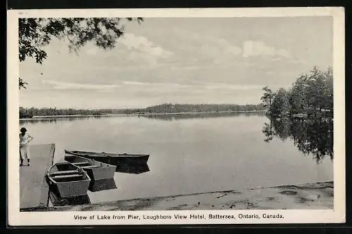 AK Battersea /Ontario, Loughboro View Hotel, View of Lake from Pier