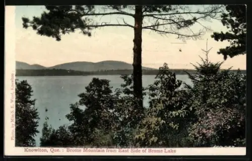 AK Knowlton /Que., Brome Mountain from East Side of Brome Lake
