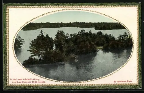 AK Lower Admiralty Group /St. Lawrence River, 1000 Islands, Scene near Lost Channel
