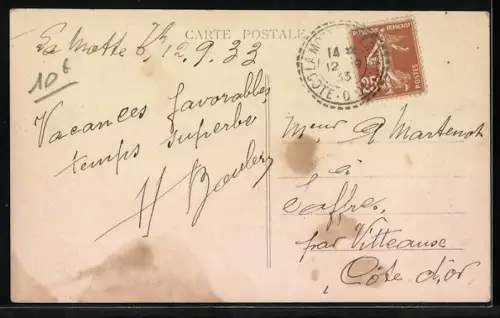 AK La Motte-Ternant, Vue Générale