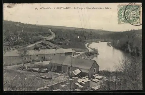 AK Aignay-le-Duc, la Forge, Usine electrique et Scierie