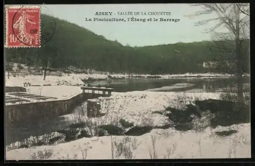 AK Aisey, Vallée de la Chouette, La Pisciculture, l`Étang et le Barrage