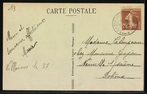 AK Les Laumes, Grande-Rue et Rue du Moulin