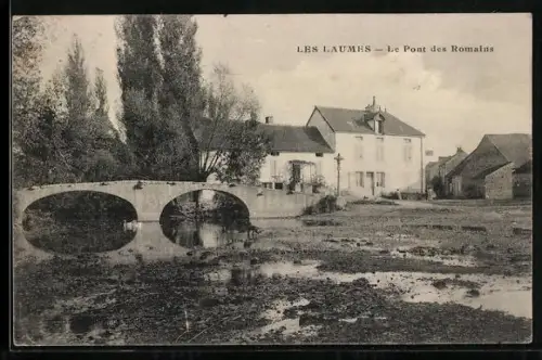 AK Les Laumes, Le Pont Romain