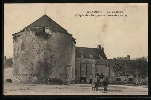 AK Auxonne, Le Château, Depot des Eclopés et Conyalescente