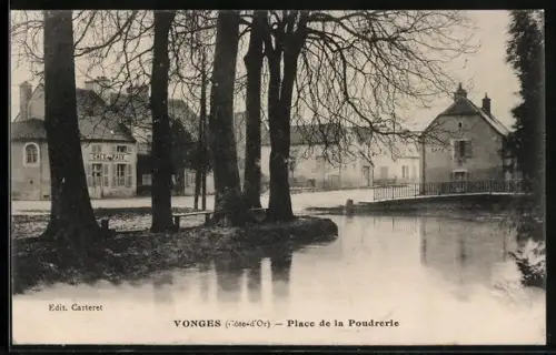 AK Vonges /Côte-d`Or, Place de la Poudrerie
