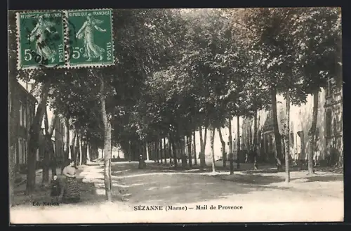 AK Sézanne /Marne, Mail de Provence