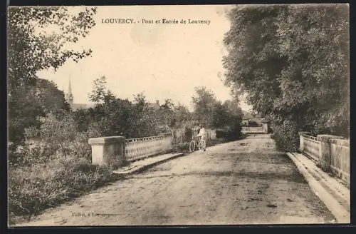 AK Louvercy, Pont et Entrée de Louvercy