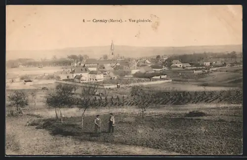 AK Cormicy /Marne, Vue générale