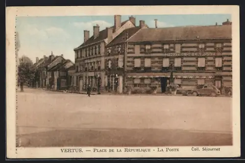 AK Vertus, Place de la République et la Poste