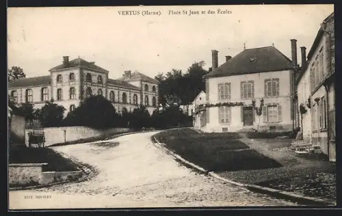 AK Vertus /Marne, Place St Jean et des Écoles