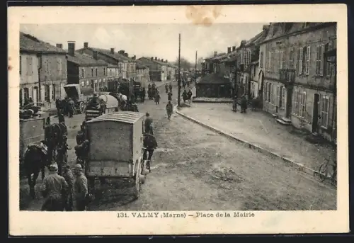 AK Valmy /Marne, Place de la Mairie