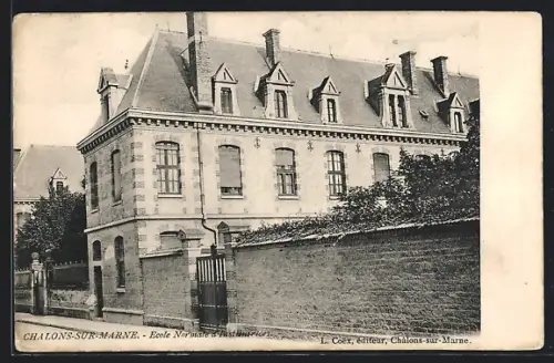 AK Chalons-sur-Marne, Ecole Normale d`Institutrices