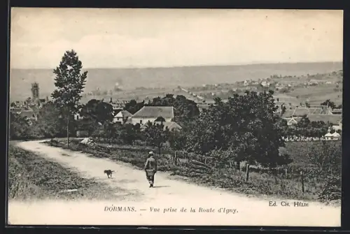 AK Dormans, Vue prise de la Route d`Igny