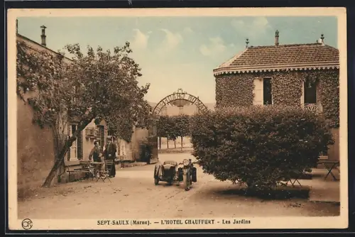 AK Sept-Saulx, L`Hotel Chauffert, Les Jardins