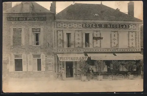 AK Marcilly-sur-Seine, Hotel St. Nicolals