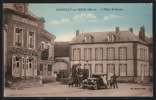 AK Marcilly-sur-Seine, L`Hotel St-Nicolas