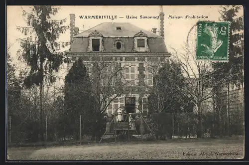 AK Warmeriville, Usine Simonnet, Maison d`habitation