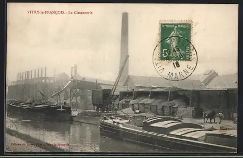 AK Vitry-le-Francois, Le Cimenterie