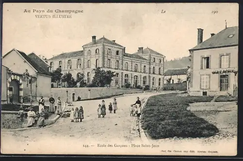 AK Vertus, Place Saint-Jean, Ecole des Garcons